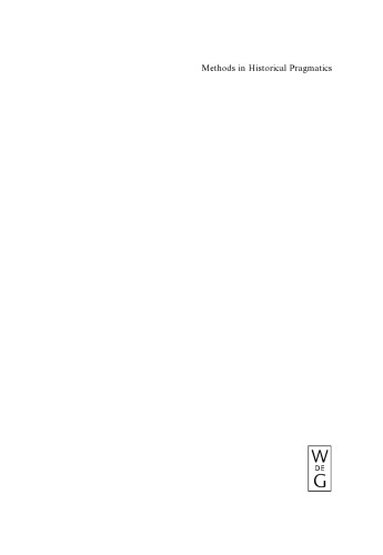 Methods in Historical Pragmatics