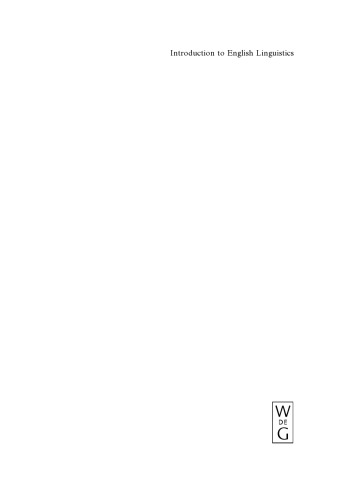 Introduction to English Linguistics