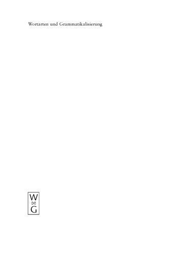 Wortarten und Grammatikalisierung: Perspektiven in System und Erwerb