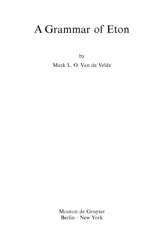 A grammar of Eton
