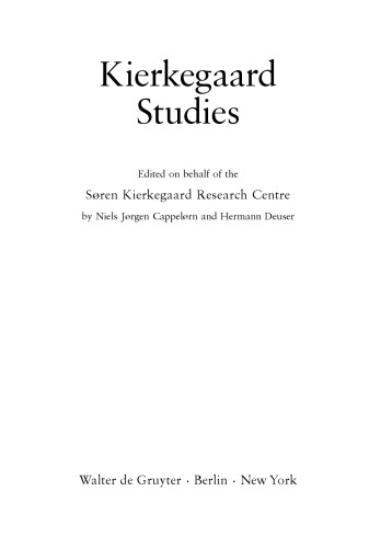 Kierkegaard Studies Yearbook 2009