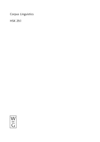 Corpus Linguistics: Volume 1