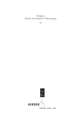 Werke mit deutscher Übersetzung: Band 10 Die Homilien zum Buch Jesaja