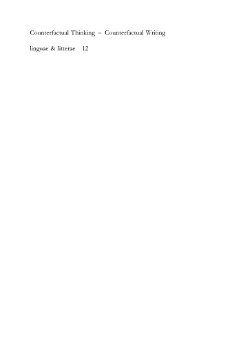Counterfactual Thinking - Counterfactual Writing