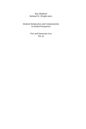Medical Malpractice and Compensation in Global Perspective