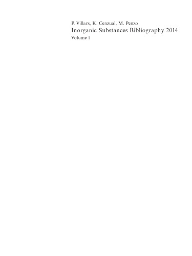 Inorganic Substances: Bibliography
