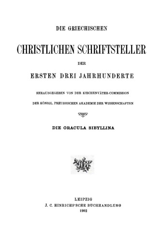 Die Oracula Sibyllina