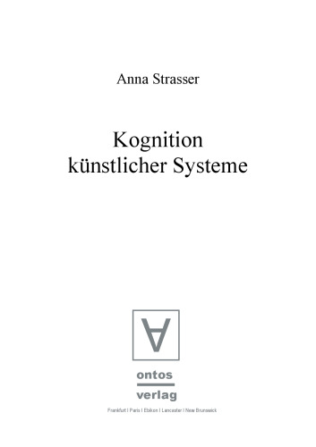 Kognition künstlicher Systeme