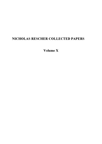 Collected Papers: Volume 10 Studies in the History of Logic