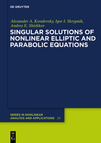 Singular Solutions of Nonlinear Elliptic and Parabolic Equations