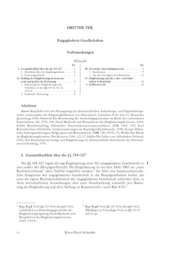 Aktiengesetz: Lieferung 39 §§ 319-327