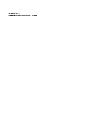 Unternehmensbibliotheken - Digitale Services