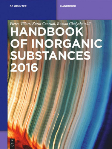 Handbook of Inorganic Substances 2016