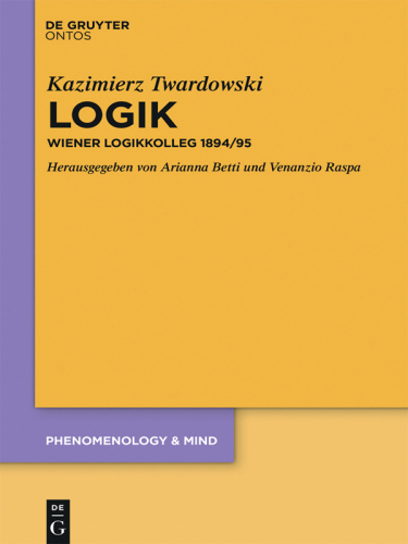 Logik: Wiener Logikkolleg 1894/95
