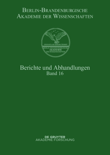 Berichte und Abhandlungen: Band 16