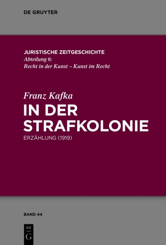 In der Strafkolonie: Erzählung (1919)