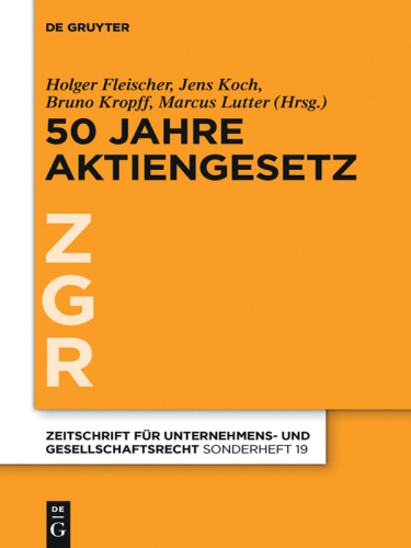 50 Jahre Aktiengesetz