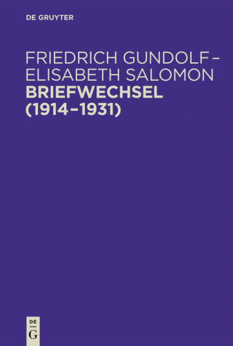 Briefwechsel (1914–1931)