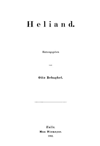 Heliand und Genesis
