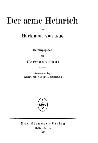 Der arme Heinrich