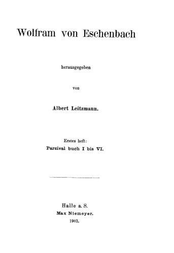 Parzival Buch I bis VI