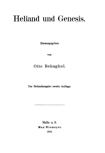 Heliand und Genesis