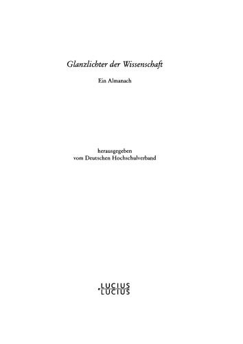 Glanzlichter der Wissenschaft 2005: Ein Almanach
