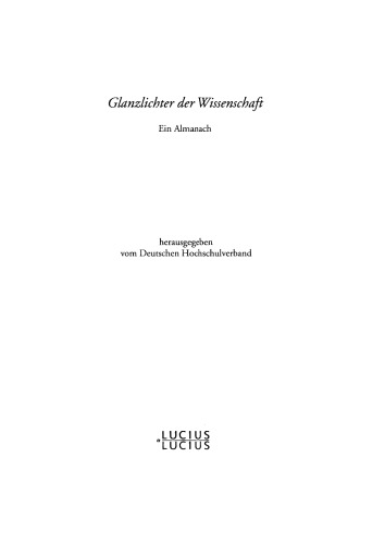Glanzlichter der Wissenschaft 2001: Ein Almanach