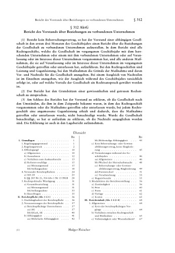 Aktiengesetz: Lieferung 41 §§ 312-318