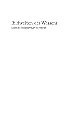 Bildwelten des Wissens: BAND 3,1 Diagramme und bildtextile Ordnungen