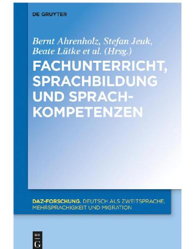 Fachunterricht, Sprachbildung und Sprachkompetenzen