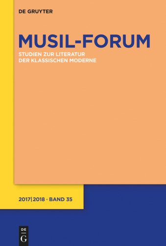 Musil-Forum: Band 35 2017/2018