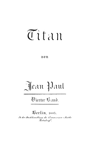 Titan. Vierter Band
