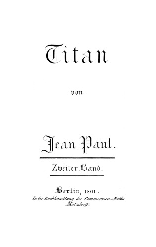Titan. Zweiter Band