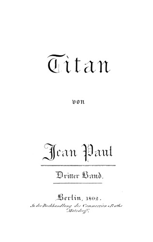 Titan. Dritter Band
