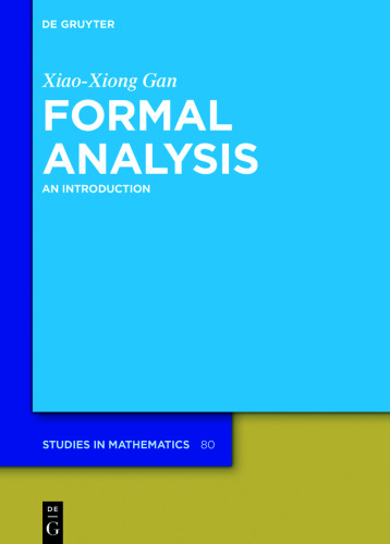 Formal Analysis: An Introduction