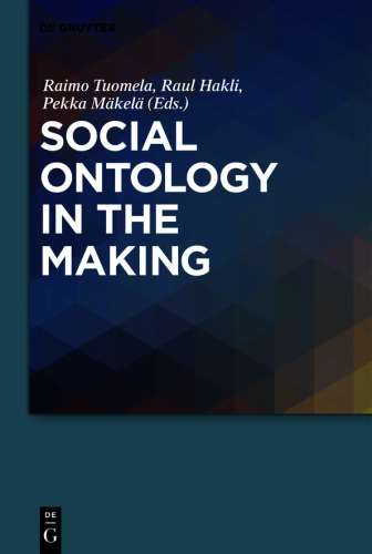 Social Ontology in the Making