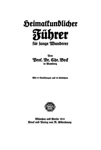 Heimatkundlicher Führer: Für junge Wanderer