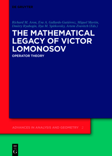 The Mathematical Legacy of Victor Lomonosov: Operator Theory