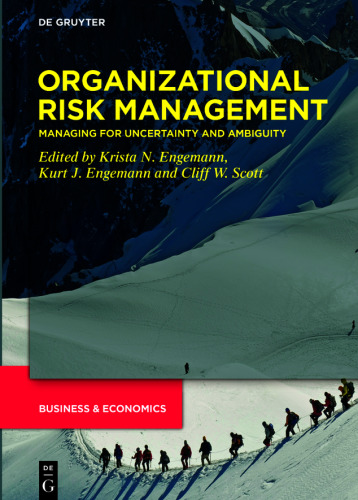 Developments in Managing and Exploiting Risk. Volume III Organizational Risk Management: Managing for Uncertainty and Ambiguity