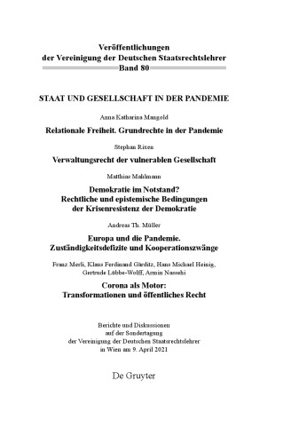 Staat und Gesellschaft in der Pandemie