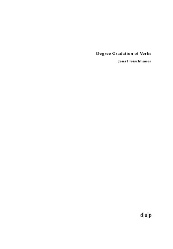 Degree Gradation of Verbs