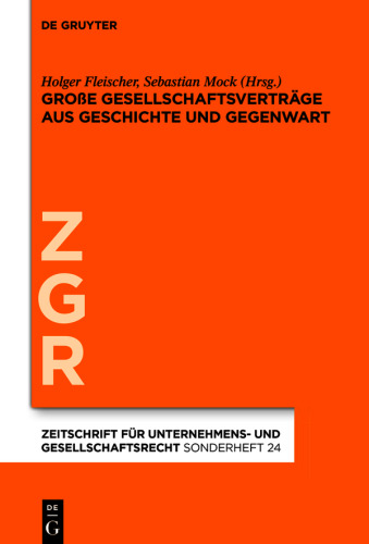 Große Gesellschaftsverträge aus Geschichte und Gegenwart