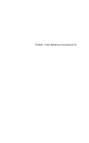 Form- und Bewegungskräfte in Kunst, Literatur und Wissenschaft