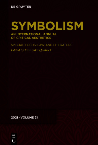 Symbolism 21: An International Annual of Critical Aesthetics