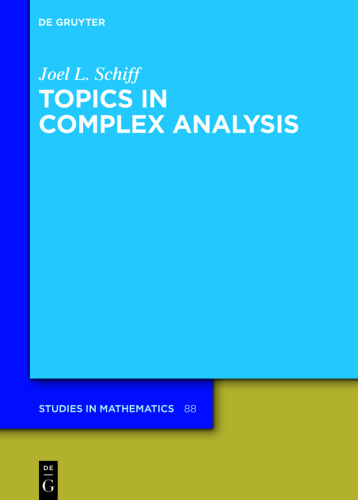 Topics in Complex Analysis