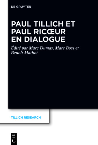 Paul Tillich et Paul Ricœur en dialogue