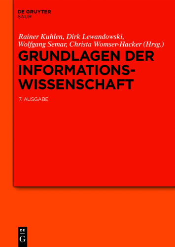 Grundlagen der Informationswissenschaft