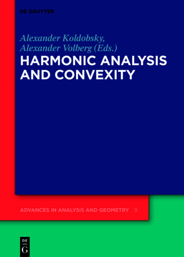 Harmonic Analysis and Convexity