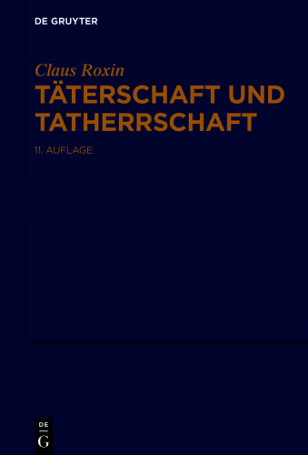 Täterschaft und Tatherrschaft